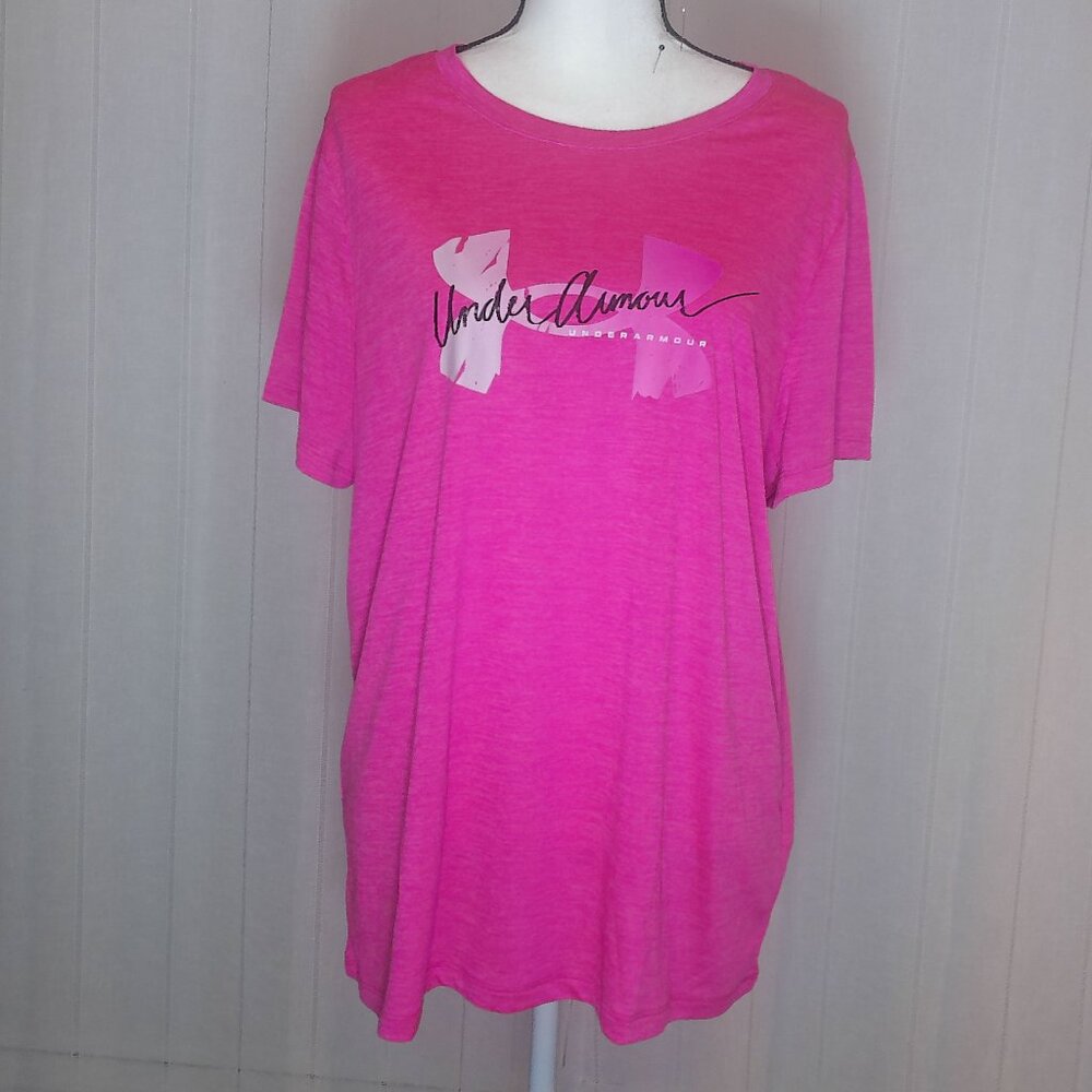 Under Armour Short Sleeve Pink Jersey 1X